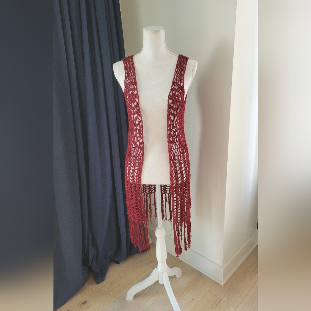 Crochet Fringe Vest